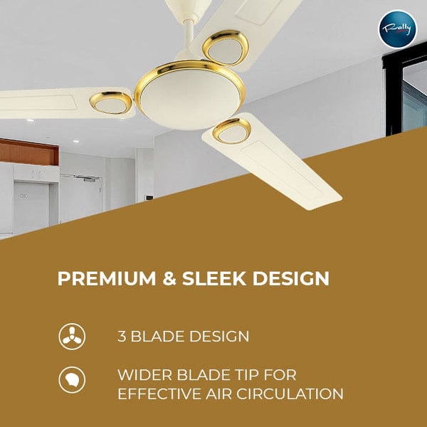 Rally Pluto DLX Ceiling Fan || 1200mm || 3 Blades
