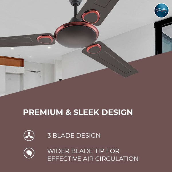 Rally Pluto DLX Ceiling Fan || 1200mm || 3 Blades