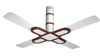 Rally Four Square Pro Woodland Ceiling Fan