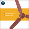 Rally Hi-Speed Ceiling Fan 1200/900mm 3 Blades 5 years Warranty