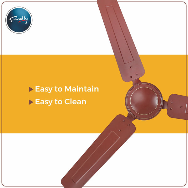 Rally Hi-Speed Ceiling Fan 1200/900mm 3 Blades 5 years Warranty