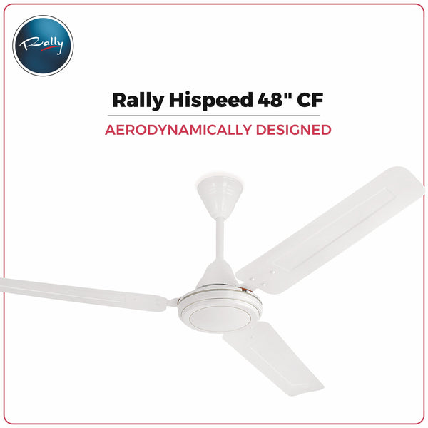 Rally Hi-Speed Ceiling Fan 1200/900mm 3 Blades 5 years Warranty