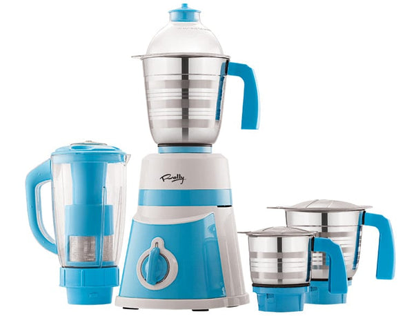 Rally Stylus 1HP Mixer Grinder with 3 Stainless Steel Jars, 1 Polycarbonate - Rally Appliances