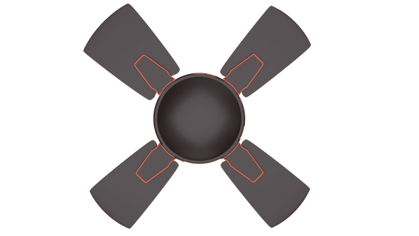 Rally Vistara Ceiling fan || 600mm (24'') 4 blades || 5 Years Warranty