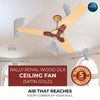 Rally Royal Wood DLX Ceiling Fan || 1200mm || 3 Blades || 5 years Warranty