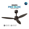 Rally ENZO Pro BLDC 5 Stars Rated Ceiling Fan 1200mm (48") with Smart Remote and 5 Years Warranty