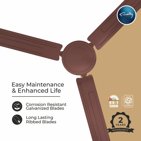Rally QUTE ceiling fan | 1200MM | 2 years Warranty