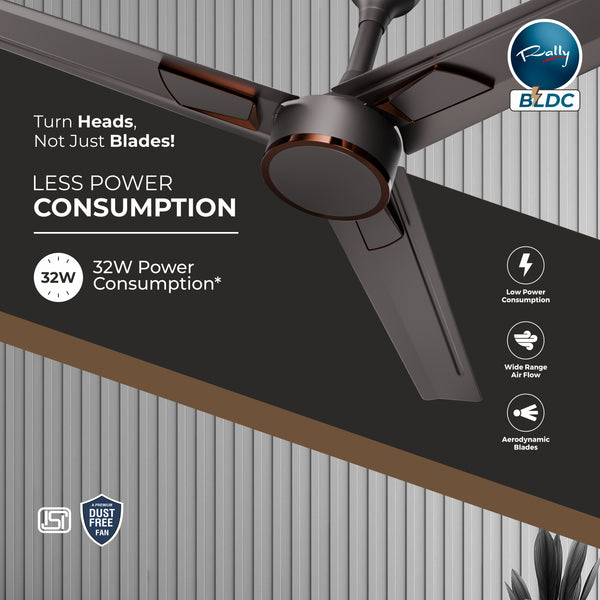 Aire BLDC Ceiling Fan 5 Star Rating