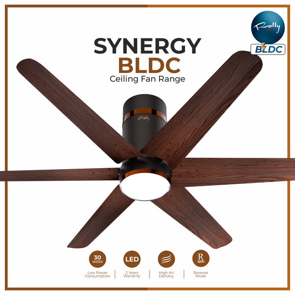SYNERGY WOOD 48" BLDC FAN WITH LIGHT