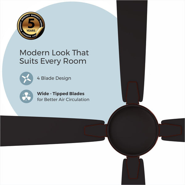 Rally Europa DLX Ceiling Fan || 1200 mm || 4 Blades || 5 years Warranty