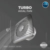 Rally Metallic Turbo Axial Fan | 1 year Warranty | Silver