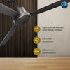 Rally SKYE Pro 5 Stars Rated Bldc Ceiling Fan 1200mm (48") with Smart Remote and 5 Years Warranty