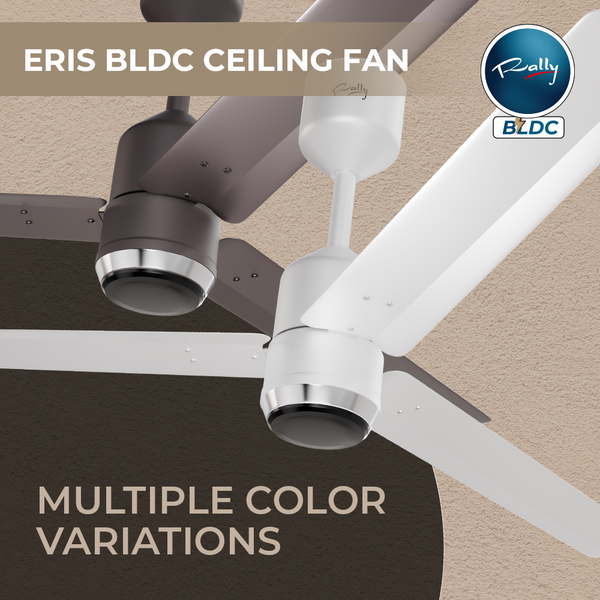 Rally Eris 5 Stars Rated Bldc Ceiling Fan 1200mm (48") with Smart Remote and 2 Years Warranty