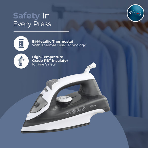 Rally Elanza 2000W Steam Iron | 2 Year Warranty