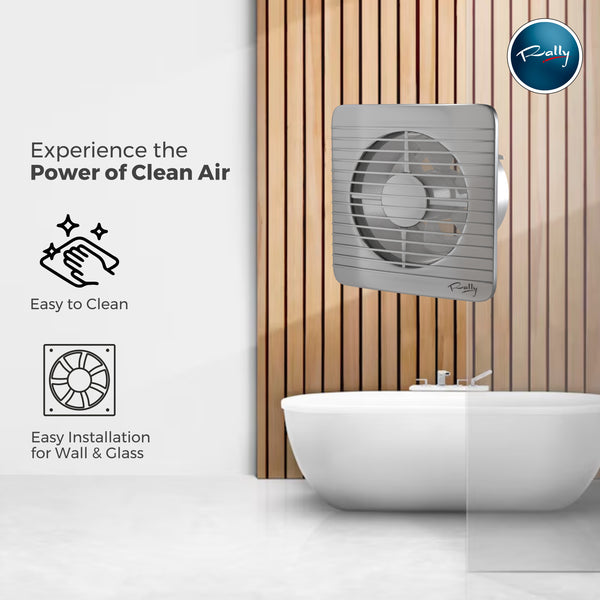 Rally Metallic Turbo Axial Fan | 1 year Warranty | Silver