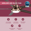 Avanza 5 Blade LED Metal BLDC Fan