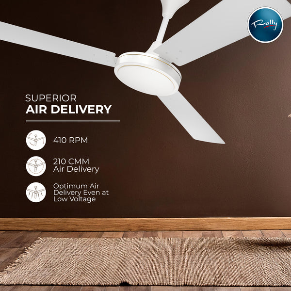 Rally Spark Ceiling Fan || 1200/1400 mm || 3 Blades || 5 Years Warranty