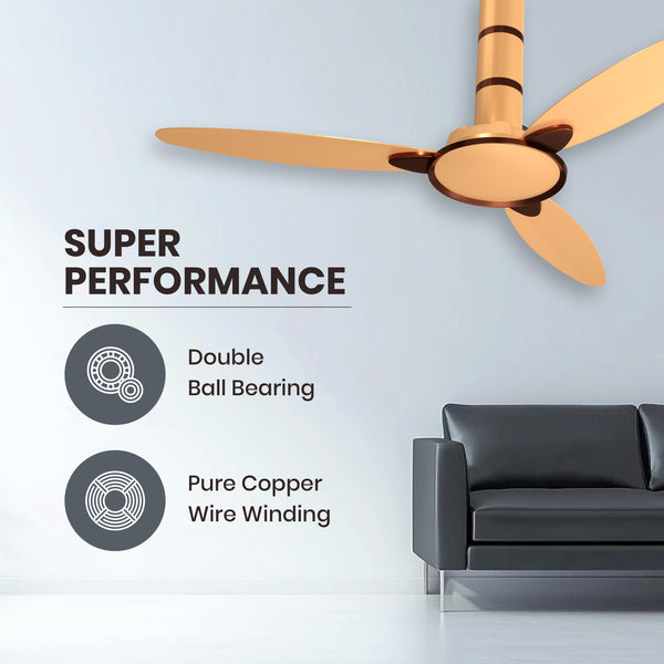 Rally Fortuner 1200mm High speed Ceiling Fans for Home | 5 years Warranty