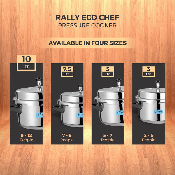 Rally Eco Chef Aluminium Pressure Cooker