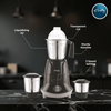 Rally Comet Mixer Grinder 750W 1 HP with 3 Stainless Steel Jars