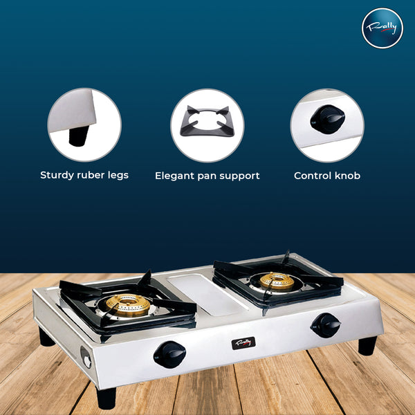 Rally Stainless Steel 2 Burner | Stylus LPG Stove