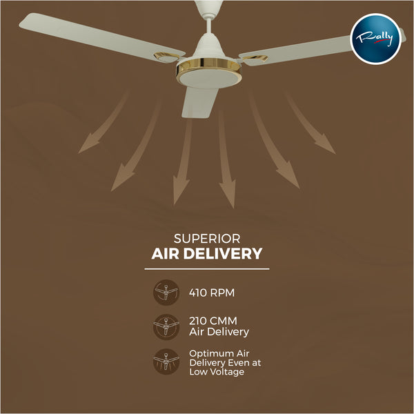 Rally Swing Ceiling Fan || 1200mm (48'') 3 blades 5 years Warranty