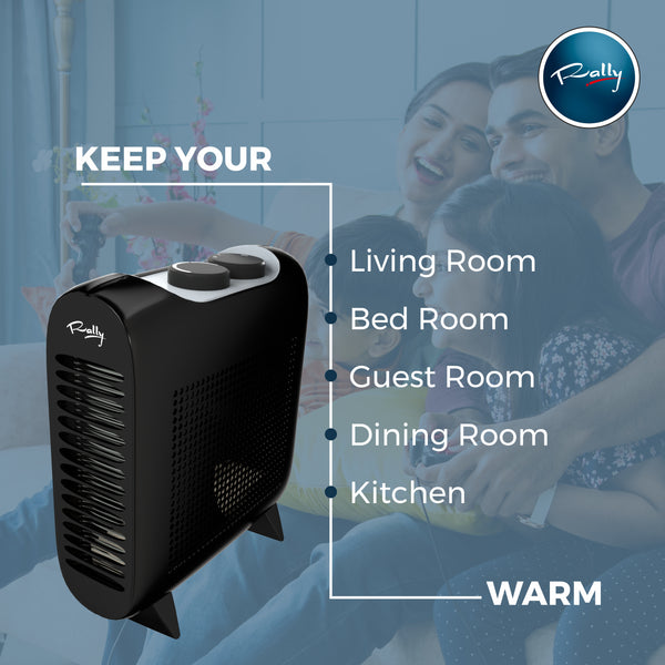 Rally Bluster Fan Room Heater 1000-2000W