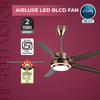 Avanza 5 Blade LED Metal BLDC Fan