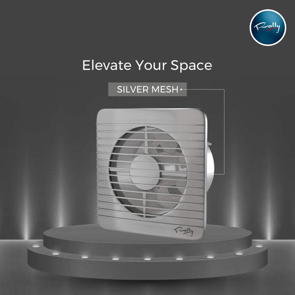 Rally Metallic Turbo Axial Fan | 1 year Warranty | Silver