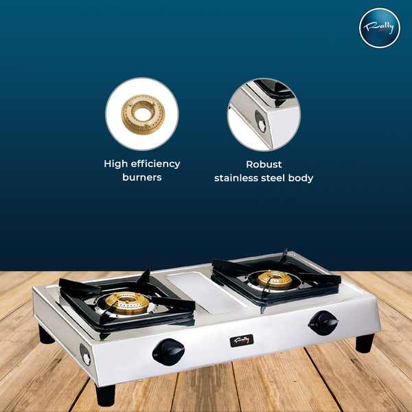 Rally Stainless Steel 2 Burner | Stylus LPG Stove