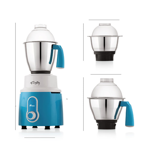 Rally Alexa Mixer Grinder with 3 Stainless Steel Jars