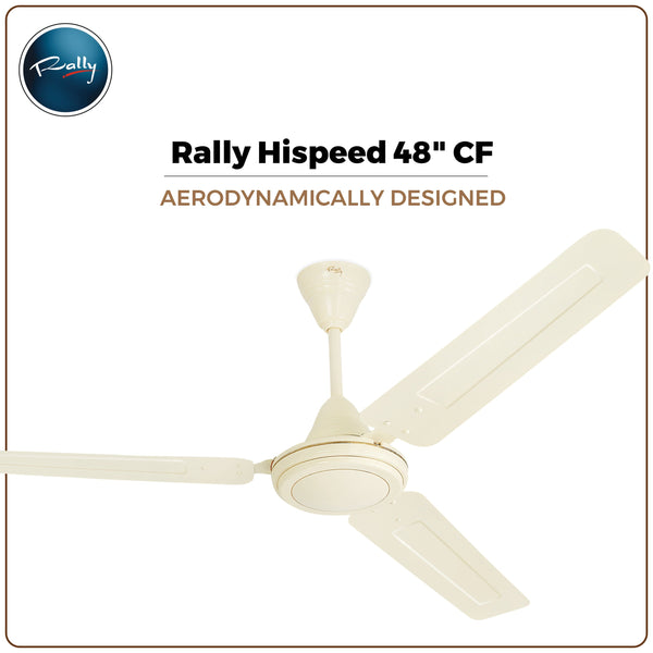Rally Hi-Speed Ceiling Fan 1200/900mm 3 Blades 5 years Warranty