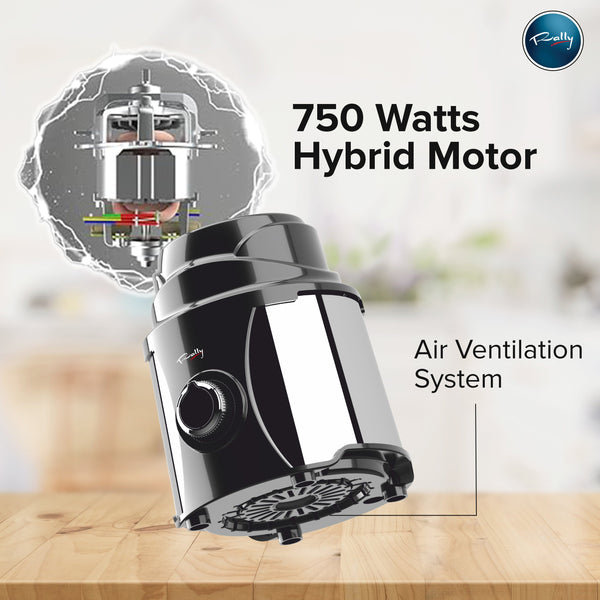 Rally MX30 Mixer Grinder 750W 1HP with 3 Stainless Steel Jars