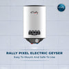 Rally Pixel Storage Geyser with 5 Year Coil Warranty + 7 Year Tank Warranty (15L & 25L) 2 Year Coil Warranty (10 L)