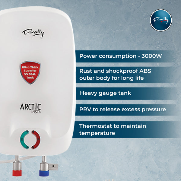 Rally Instant Geyser 3 ltr Arctic