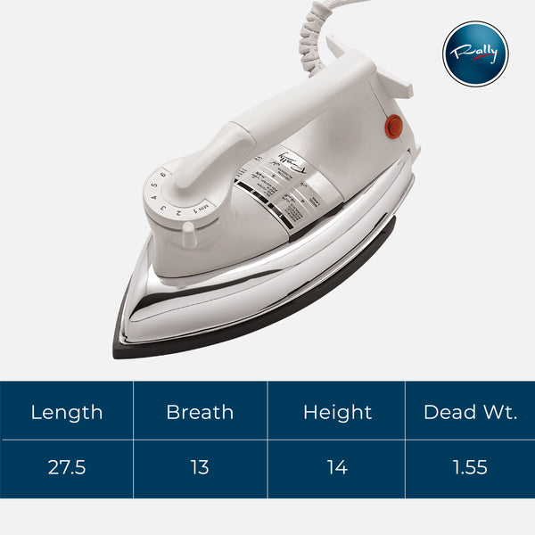 Rally Beetle 1000W Dry Iron Heavy Weight Plancha