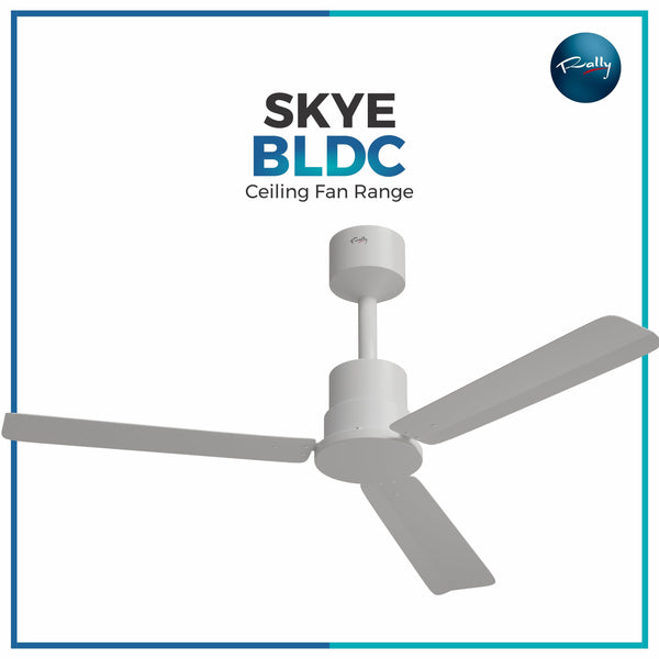 Rally SKYE 5 Stars Rated BLDC ceiling fan 1200mm (48") with Smart Remote and 5 years Warranty