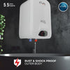 Rally Instant Geyser 5.5 ltr Arctic with Geyser Pipe (Free)