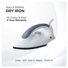 Rally Verna 1000W Dry iron | Light Weight | 2 years Warranty